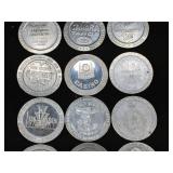 14 Vintage Casino Coins - See Pics