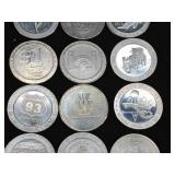 13 Vintage Casino Coins - See Pics