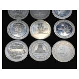 13 Vintage Casino Coins - See Pics