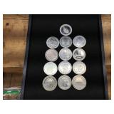 13 Vintage Casino Coins - See Pics