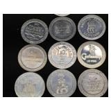 13 Vintage Casino Coins - See Pics