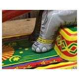 Tin Wind-Up Circus Elephant Toy Marked JW - U.S. Zone