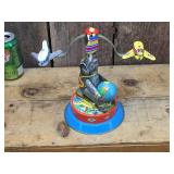 Tin Wind-Up Elephant/Planes Toy - Works