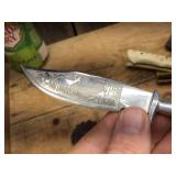 Central America Bone - Horn - Tribal Type Knives - Sheaths