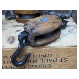 4 Antique Barn Pulley/Blocks