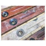 5 Wooden Stanley Levels Plus 1