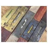 5 Wooden Stanley Levels Plus 1