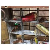 Vintage Fishing Lure Display - 15" x 12" x 6"