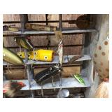 Vintage Fishing Lure Display - 15" x 12" x 6"