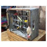 Vintage Fishing Lure Display - 15" x 12" x 6"