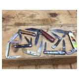 8 Vintage Pocket Knives - Browning - Stag - Sheffield