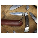 8 Vintage Pocket Knives - Browning - Stag - Sheffield