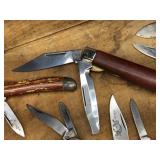 8 Vintage Pocket Knives - Browning - Stag - Sheffield