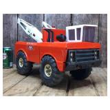 Vintage Large Tonka Wrecker - Orange/White