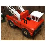 Vintage Large Tonka Wrecker - Orange/White