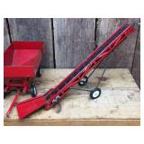 Vintage ERTL Toy Farm Implements - Tractor - Wagon - Elevator
