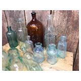 Antique Bottles with Round Bottom Soda Bottles - Neat