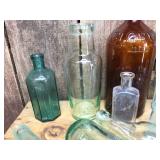 Antique Bottles with Round Bottom Soda Bottles - Neat