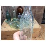Antique Bottles with Round Bottom Soda Bottles - Neat