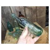 Antique Bottles with Round Bottom Soda Bottles - Neat
