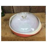 PYREX Pink Flamingo 024 Covered Bowl