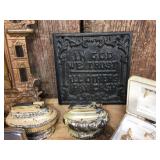 Group Vintage Lighters - Brass Frame - Cuff Links - Cast Sign