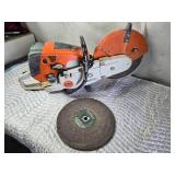 Stihl TS 700 Cut Off Machine Maniac Saw with 4 Extra Blades
