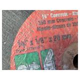 Lot of 11 - 14" x 1/8" Concrete Cutting Blades