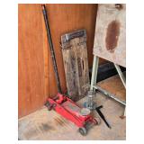 Floor Jack (needs repair), Scissor Jack, Creeper