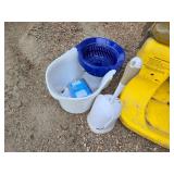 Unused Eye Wash Station, Advil, Tylenol, Toilet Bowl Brush