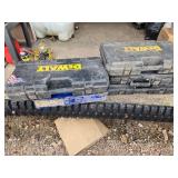 Organizers and Empty Dewalt Tool Cases