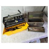 Tool / Tackle Box with Contents - Rasp, Clamp and More