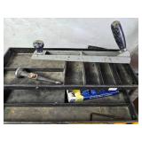 Tool / Tackle Box with Contents - Rasp, Clamp and More