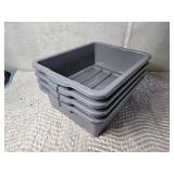 Lot of 4 Bus Boxes for Storage and Organizing