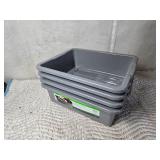 Lot of 4 Bus Boxes for Storage and Organizing