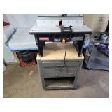 Craftsman Router Table on Rolling Bench with Locking Drawers (Key Included)