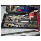 Mastercraft 26x11x8 1/2" Tool Box and Contents - See Pics, Crow Bar, File, Vice Grips and Much More
