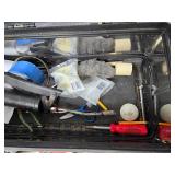 Mastercraft 26x11x8 1/2" Tool Box and Contents - See Pics, Crow Bar, File, Vice Grips and Much More