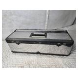 Mastercraft 26x11x8 1/2" Tool Box and Contents - See Pics, Crow Bar, File, Vice Grips and Much More
