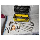 Stanley Tool Box with Tools - Wrenches, Ratchets and More