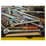 Stanley Tool Box with Tools - Wrenches, Ratchets and More