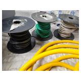 Large Lot of Electrical Supplies, Various Wire, Ext. Cords and more