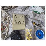 Large Lot of Electrical Supplies, Various Wire, Ext. Cords and more