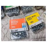 Large Lot of Different Screws and Fasteners