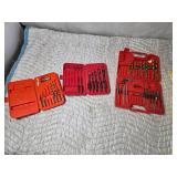 Miscellaneous Drill Bits in Cases - Sets are not complete
