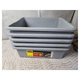 Lot of 5 Heavy Duty Bus Box for Storage and Organizing