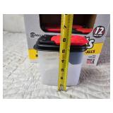 Lot of 8 Bits and Bolts Storage Containers