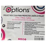 Lot of 5 Brand New Project and Craft Storage Boxes