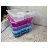 Lot of 5 Brand New Project and Craft Storage Boxes