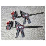 Lot of 2 Crescent Connect Modular Clamp System 18" Bar Clamps